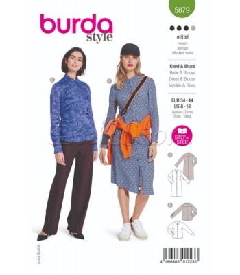  burda πατρόν φόρεμα 5879